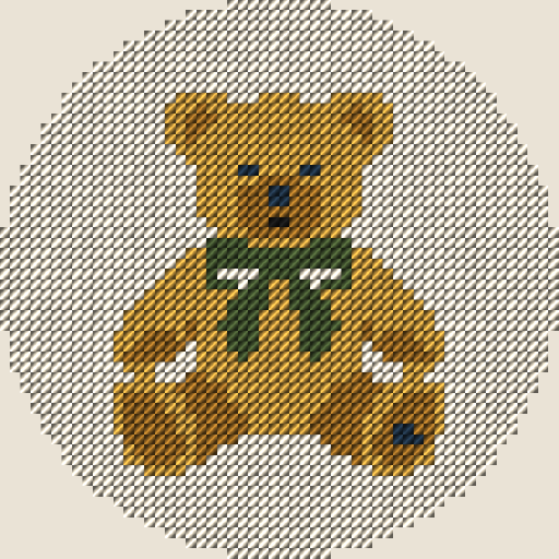 Teddy Bear needlepoint design