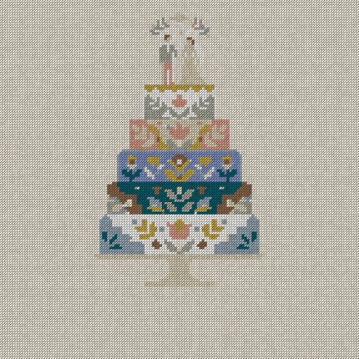Wedding Cake needlepoint design