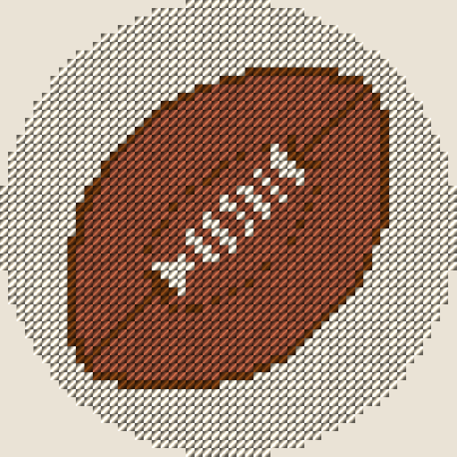 Football needlepoint design